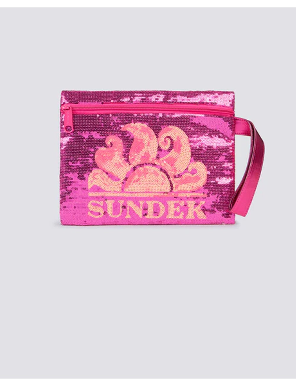 Cher - pochette con paillettes shocking pink aw912abpa400 86701SundekPassioni Boutique