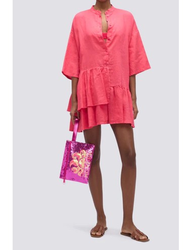 Cher - pochette con paillettes shocking pink aw912abpa400 86701SundekPassioni Boutique