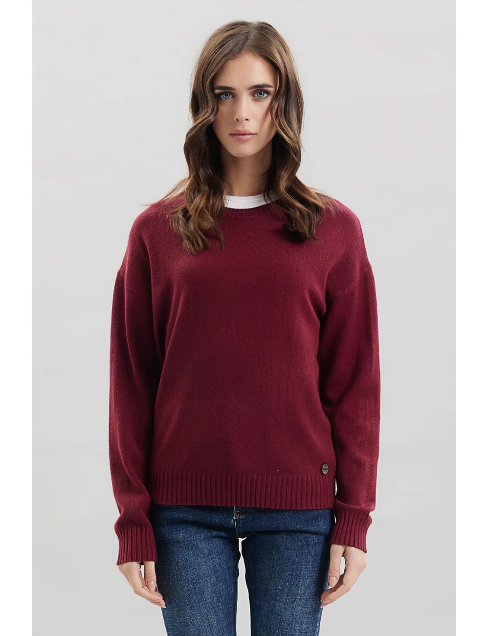 Take two - girocollo viscosa dt00314 borgognaTake TwoPassioni Boutique