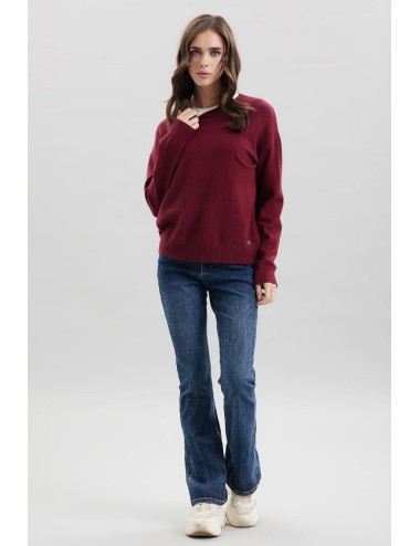 Take two - girocollo viscosa dt00314 borgognaTake TwoPassioni Boutique