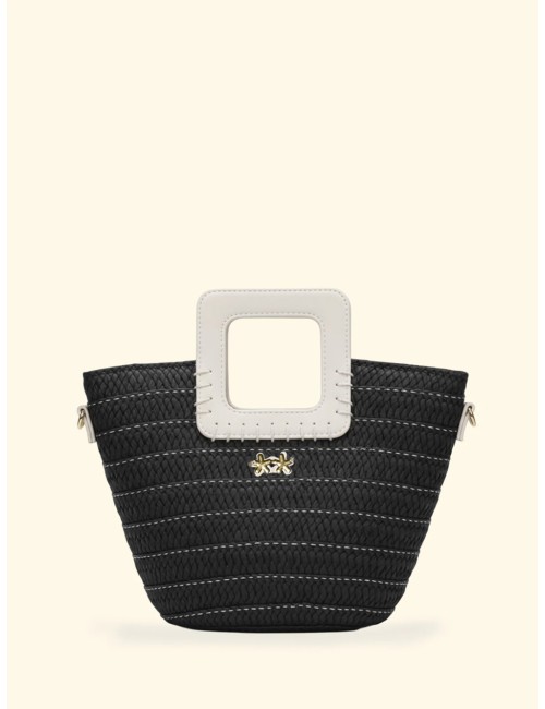 Effek - donna mini bag fk paglia black manico rigido tracolla fa26-sw0025bkFKPassioni Boutique
