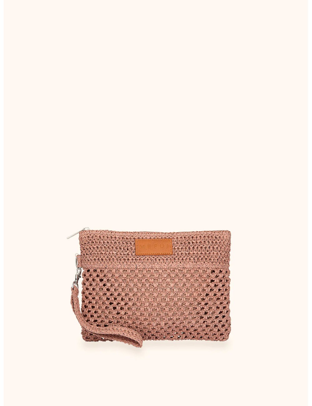 Mefui - donna mini pochette me fui rafia rosa zip laccetto removibile ma26-sw0055pkMefuiPassioni Boutique