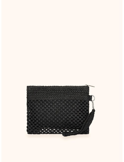 Mefui - donna mini pochette me fui rafia rosa zip laccetto removibile ma26-sw0055pkMefuiPassioni Boutique