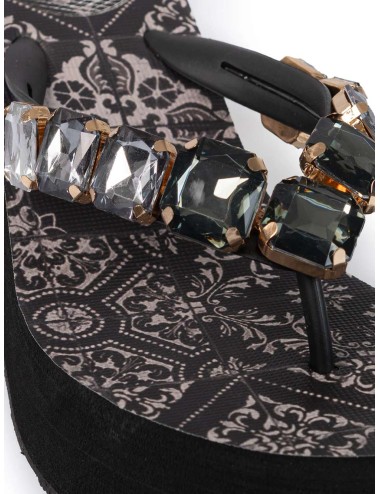 Donna infradito l.a. water zeppa maiolica pietre geometriche 42048bLAWaterPassioni Boutique