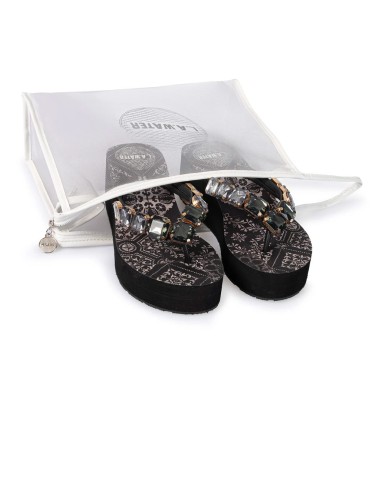 Donna infradito l.a. water zeppa maiolica pietre geometriche 42048bLAWaterPassioni Boutique
