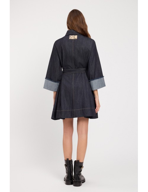 Twinset jeans donna in cotone flare con risvolto al fondoTwinsetPassioni Boutique