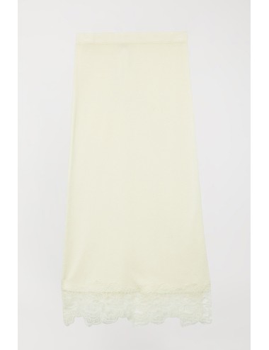 Twinset gonna  midi con pizzo madreperlaTwinsetPassioni Boutique
