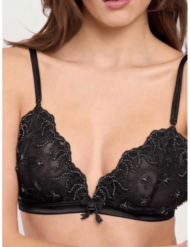 Twinset - reggiseno a triangolo in tulle ricamato con fiocchiTwinsetPassioni Boutique