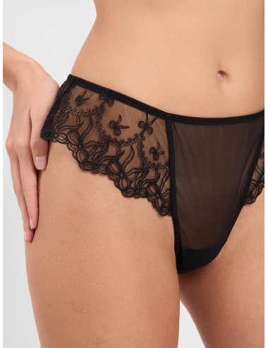 Twinset slip brasiliana in tulle ricamato con fiocchiTwinsetPassioni Boutique