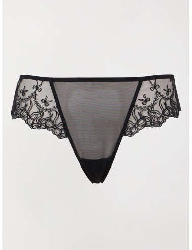 Twinset slip brasiliana in tulle ricamato con fiocchiTwinsetPassioni Boutique