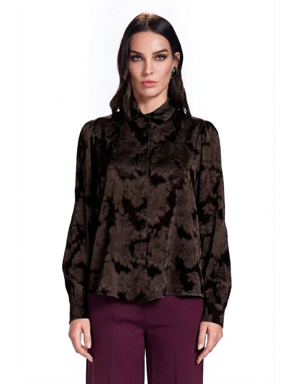 Take two camicia damascata  dt03856 moroTake TwoPassioni Boutique