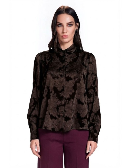 Take two camicia damascata  dt03856 moro