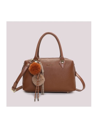 Mimi muà - borsa a bauletto con dettaglio appeso m8-j201570 cuoioMimi-Mu1Passioni Boutique