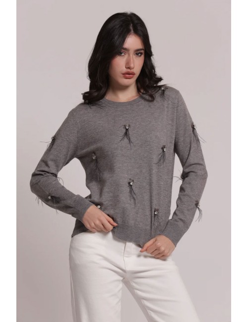 Mimi muà - camicia in fantasia maculato mrap-1177 cammello/prugnaMimi-Mu1Passioni Boutique