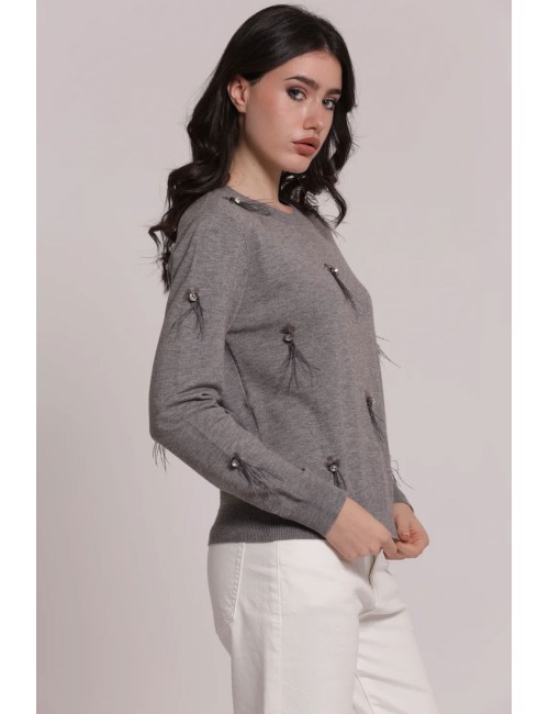 Mimi muà - camicia in fantasia maculato mrap-1177 cammello/prugnaMimi-Mu1Passioni Boutique