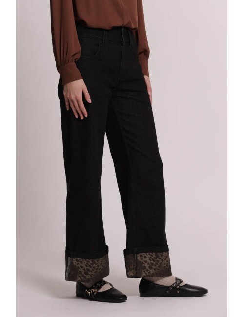 Mimi muà - camicia in fantasia maculato mrap-1177 cammello/prugnaMimi-Mu1Passioni Boutique