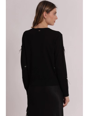 Mimi muà - sciarpa con maculato e doppia cornice fsap-9453 691Mimi-Mu1Passioni Boutique