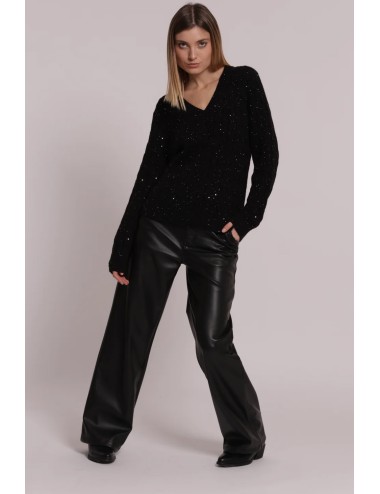Mimi muà - pantalone wide leg simil pelle zdap-2128 neroMimi-Mu1Passioni Boutique