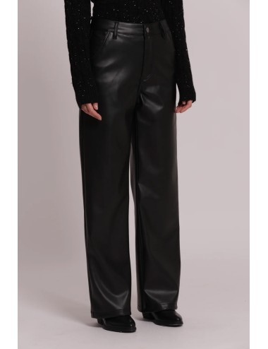 Mimi muà - pantalone wide leg simil pelle zdap-2128 neroMimi-Mu1Passioni Boutique