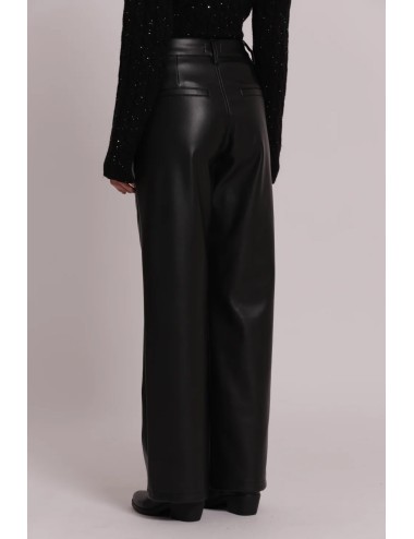 Mimi muà - pantalone wide leg simil pelle zdap-2128 neroMimi-Mu1Passioni Boutique