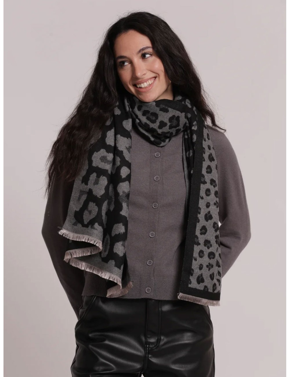 Mimi muà - sciarpa con maculato in tre grandezze fsap-9452 665Mimi-Mu1Passioni Boutique