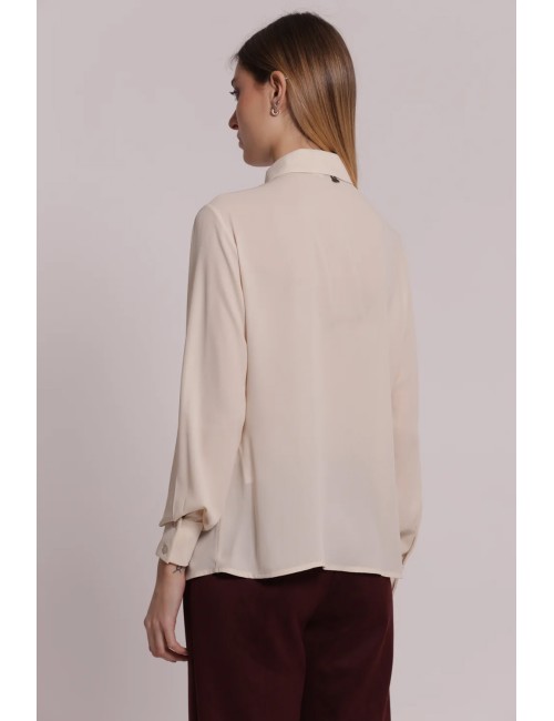 Mimi muà - camicia in fantasia maculato mrap-1177 cammello/prugnaMimi-Mu1Passioni Boutique