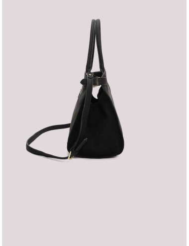 Mimi muà - borsa a spalla con fianchi effetto camoscio m8-y201605 neroMimi-Mu1Passioni Boutique