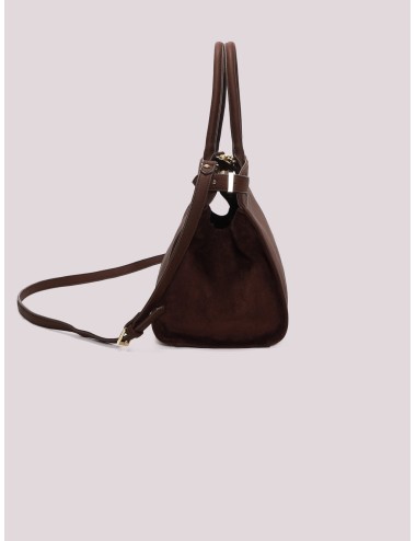 Mimi muà - borsa a spalla con fianchi effetto camoscio m8-y201605 moroMimi-Mu1Passioni Boutique