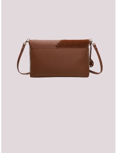 Mimi muà - borsa a busta con patch diagonale effetto camoscio m8-h201540 cuoioMimi-Mu1Passioni Boutique