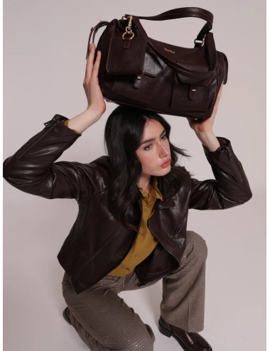 Mimi muà - borsa a braccio con tasche m8-h201544 moroMimi-Mu1Passioni Boutique