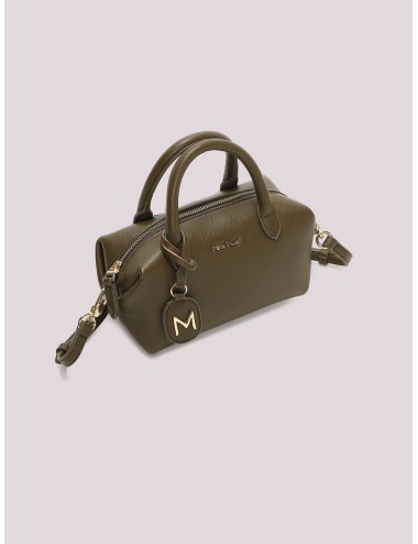 Mimi muà - borsa a bauletto piccola con targhetta logata m8-j201579 verde militareMimi-Mu1Passioni Boutique