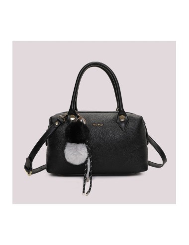 Mimi muà - borsa a bauletto con dettaglio appeso m8-j201570 neroMimi-Mu1Passioni Boutique