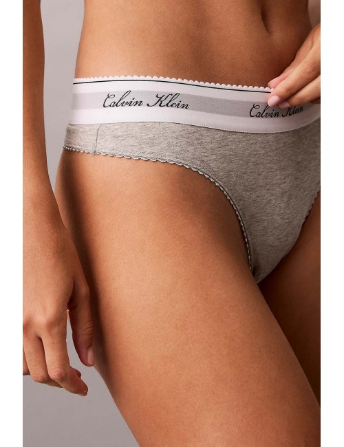 Calvin klein - perizoma - icon cotton modal lv00qf9075-p7a grey heather