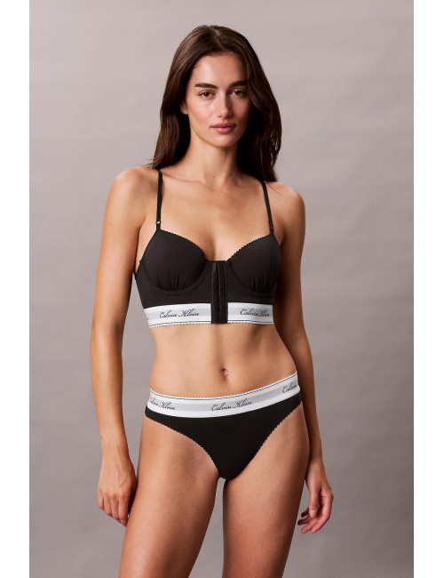 Calvin klein - perizoma - icon cotton modal lv00qf9075-ub1 black
