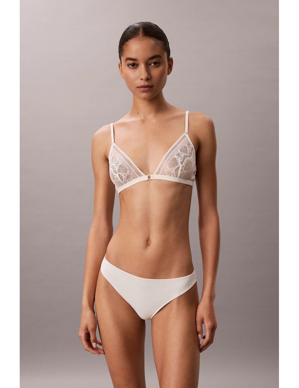 Calvin klein - reggiseno a triangolo sfoderato - eternal stretch lace lv00qf8956-101 ivoryCalvin Klein DonnaPassioni Boutique