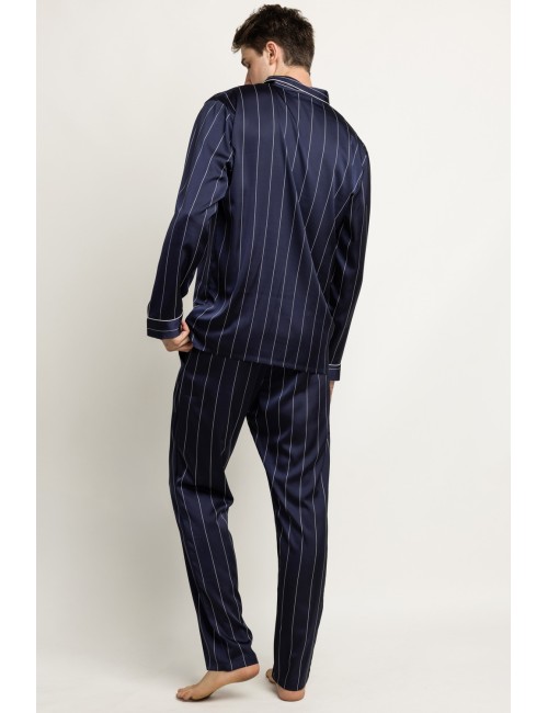 Admas - pigiama aperto luxury 64817 bluAdmasPassioni Boutique