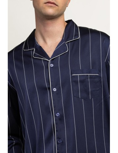 Admas - pigiama aperto luxury 64817 bluAdmasPassioni Boutique