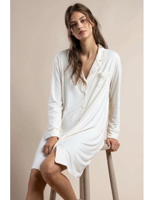 Admas classic - camicia da notte 61440 champagne