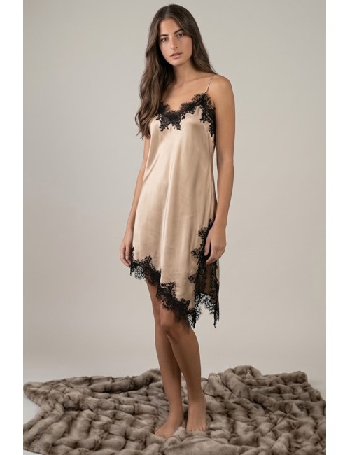Admas - camicia da notte 61548 beige