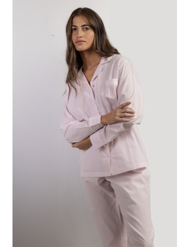 Admas - pigiama aperto a righe 63625 rosaAdmasPassioni Boutique