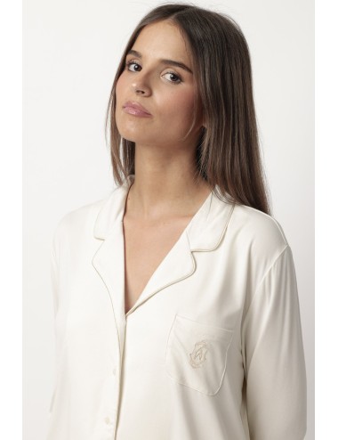 Admas classic - pigiama aperto microfibra 62617 beigeAdmasPassioni Boutique