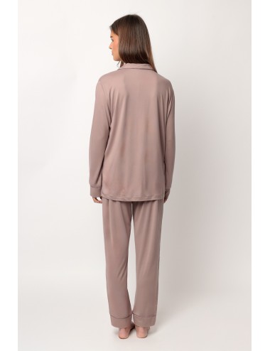 Admas classic - pigiama aperto microfibra 62617 mokaAdmasPassioni Boutique