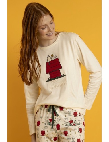 Admas peanuts - pigiama donna snoopy 63241 beigeAdmasPassioni Boutique