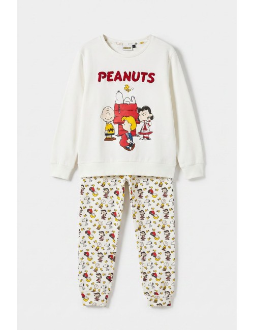 Admas peanuts - pigiama bimba snoopy 64466 beige