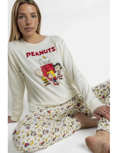 Admas peanuts - pigiama donna snoopy 64996 beigeAdmasPassioni Boutique