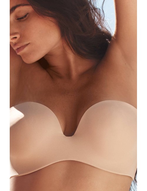 Simone pérèle essentiel reggiseno a fascia 13v303 739 peau rosée