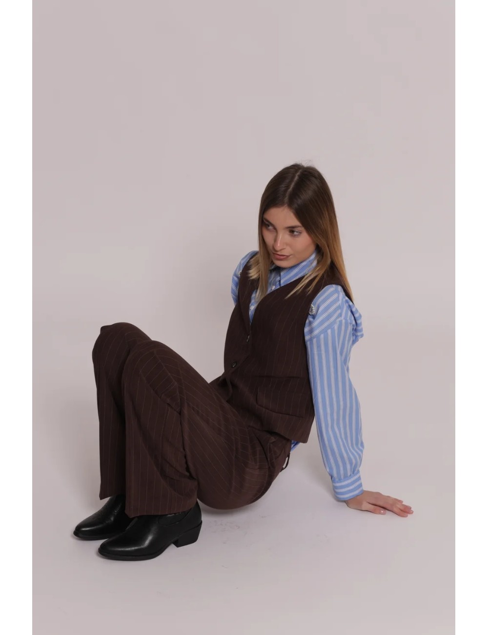 Mimì-mua - pantalone palazzo gessato mrap-2175Mim-MuaPassioni Boutique