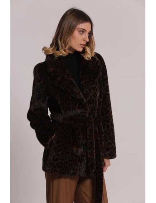Mimì-mua - girocollo effetto pelliccia yqap-9464 moroMim-MuaPassioni Boutique