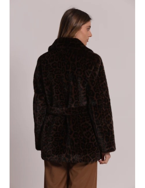 Mimì-mua - girocollo effetto pelliccia yqap-9464 moroMim-MuaPassioni Boutique