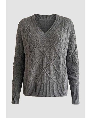 Ermanno scervino - maglia scollo a v m/l d474m501dge m4700 grigioErmanno ScervinoPassioni Boutique